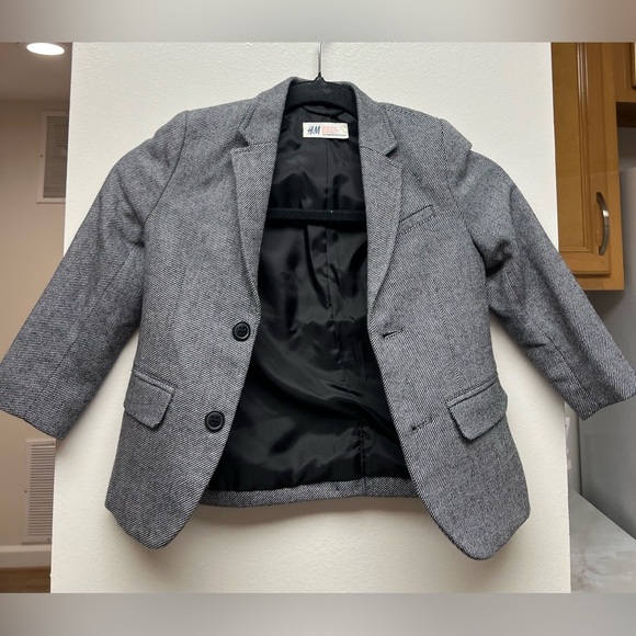 H&M Kids Charcoal Blazer Jacket - Picture 5 of 10
